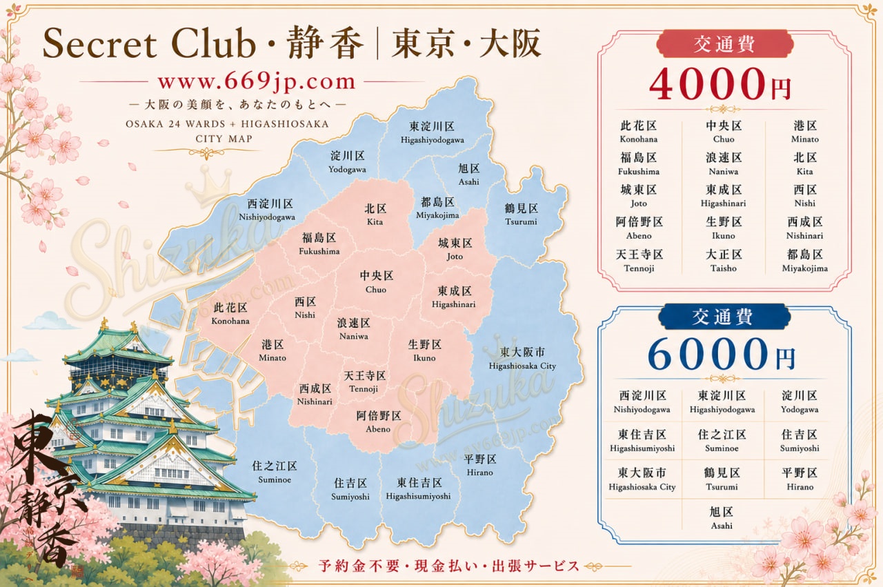 配達エリア地図（大阪）