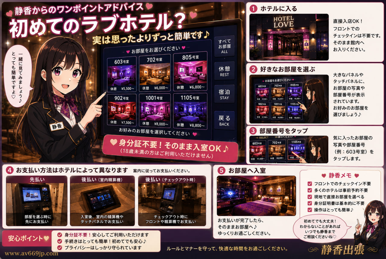 初めてのラブホテル利用ガイド