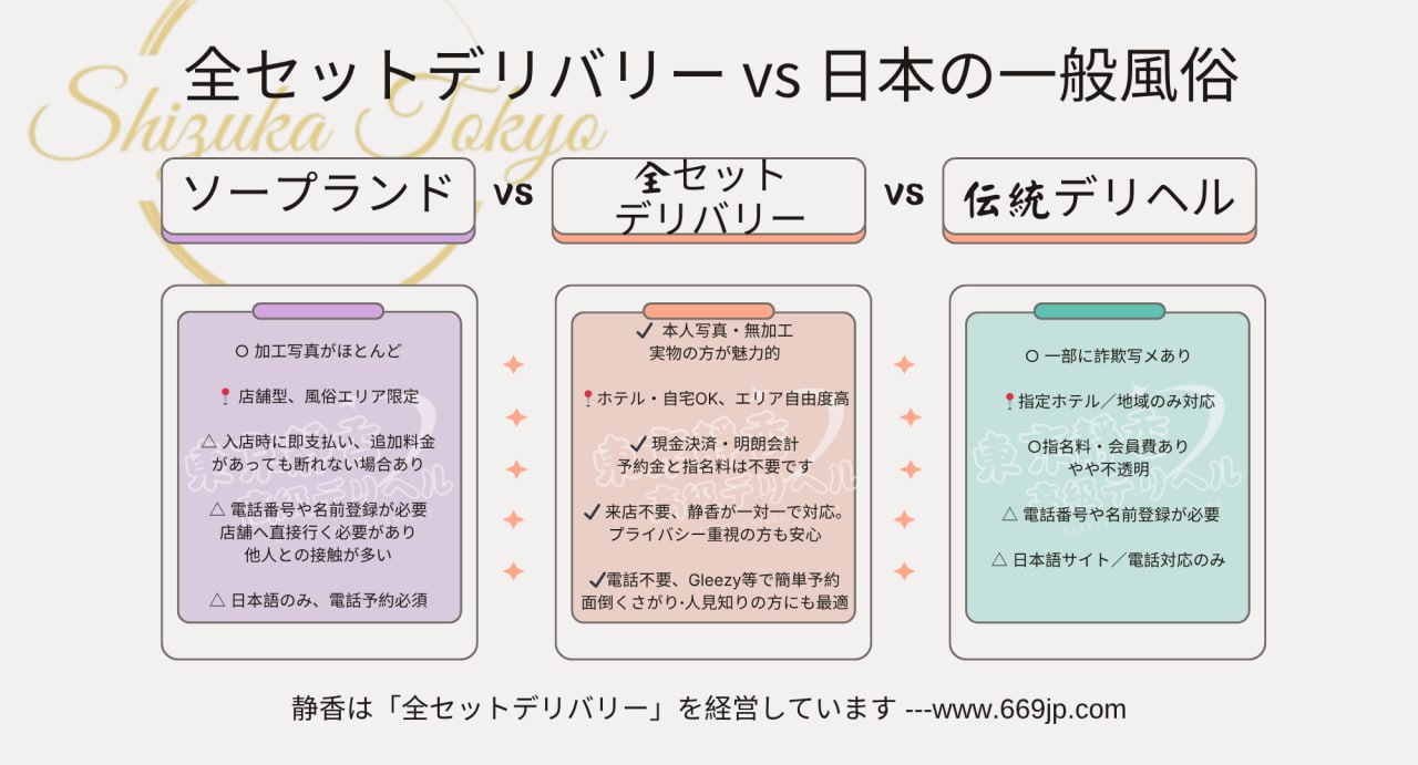 ソープとデリヘル、結局どっちがいいの？